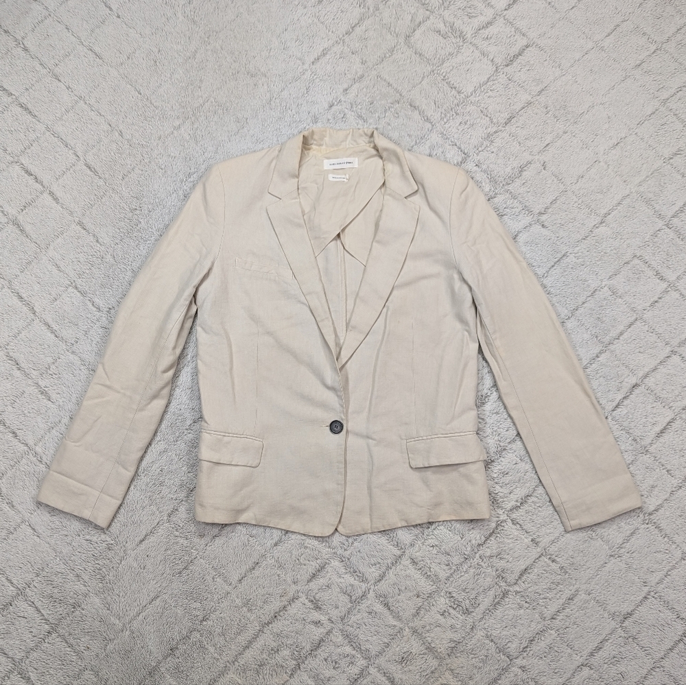 Isabel Marant Etoile Jacket Womens 40 White Cream Blazer Cotton Linen Work